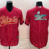 Men’s Kansas City Chiefs Blank Red With Super Bowl LVII Big Logo Cool Base Stitched Baseball Jersey