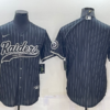 Men’s Las Vegas Raiders Blank Black With Patch Cool Base Stitched Baseball Jersey