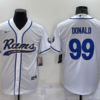 Men’s Los Angeles Rams #99 Aaron Donald White Stitched Cool Base Nike Baseball Jersey