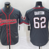 Men’s Tampa Bay Buccaneers #62 Graham Barton Grey Cool Base Stitched Baseball Jersey