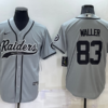 Men’s Las Vegas Raiders #83 Darren Waller Grey Stitched MLB Cool Base Nike Baseball Jersey