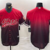 Men’s San Francisco 49ers Blank Red Black With Patch Cool Base Stitched Baseball Jersey
