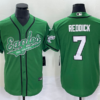 Men’s Philadelphia Eagles #7 Haason Reddick Green Cool Base Stitched Baseball Jersey