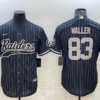 Men’s Las Vegas Raiders #83 Darren Waller Black With Patch Cool Base Stitched Baseball Jersey