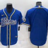 Men’s Los Angeles Rams Blank Blue Stitched MLB Cool Base Nike Baseball Jersey