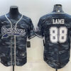 Men’s Dallas Cowboys #88 CeeDee Lamb Gray Camo With Patch Cool Base Stitched Baseball Jersey