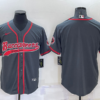 Men’s Tampa Bay Buccaneers Blank Grey Stitched Cool Base Nike Baseball Jersey