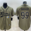 Men’s Los Angeles Rams #99 Aaron Donald Olive 2022 Salute to Service Cool Base Stitched Baseball Jersey