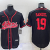 Men’s San Francisco 49ers #19 Deebo Samuel Black Stitched Cool Base Nike Baseball Jersey
