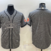 Men’s San Francisco 49ers Blank Grey With Patch Cool Base Stitched Baseball Jersey