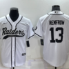 Men’s Las Vegas Raiders #13 Hunter Renfrow White Stitched MLB Cool Base Nike Baseball Jersey