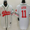 Men’s San Francisco 49ers #11 Brandon Aiyuk White Mexico Cool Base Stitched Baseball Jersey