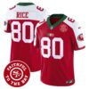 Men’s 49ers Mexico Faithful To The Bay Patch Vapor Jersey – All Stitched – Red Alternate – Jerry Rice