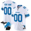 Detroit Lions 2024 Michigan Patch Vapor Limited Custom Jersey – All Stitched – Men – White