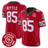 Men’s 49ers Mexico Faithful To The Bay Patch Vapor Jersey – All Stitched – Red – George Kittle