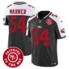 Men’s 49ers Mexico Faithful To The Bay Patch Vapor Jersey – All Stitched – Black Alternate – Fred Warner