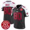 Men’s 49ers Mexico Faithful To The Bay Patch Vapor Jersey – All Stitched – Black Alternate – Jerry Rice