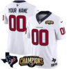 Houston Texans 2023 AFC South Champions Patch Vapor Custom Jersey – All Stitched – Youth – White