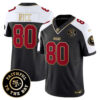 Men’s 49ers Faithful To The Bay Patch Vapor Limited Jersey V6 – All Stitched – Black Alternate – Jerry Rice