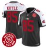 Men’s 49ers Mexico Faithful To The Bay Patch Vapor Jersey – All Stitched – Black Alternate – George Kittle