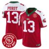 Men’s 49ers Mexico Faithful To The Bay Patch Vapor Jersey – All Stitched – Red Alternate – Brock Purdy