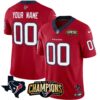 Houston Texans 2023 AFC South Champions Patch Vapor Custom Jersey – All Stitched – Youth – Red