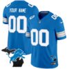 Detroit Lions 2024 Michigan Patch Vapor Limited Custom Jersey – All Stitched – Men – Blue