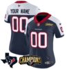 Houston Texans 2023 AFC South Champions Patch Vapor Custom Jersey – All Stitched – Women – Alternate