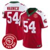Men’s 49ers Mexico Faithful To The Bay Patch Vapor Jersey – All Stitched – Red Alternate – Fred Warner