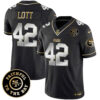 Men’s 49ers Faithful To The Bay Patch Vapor Limited Jersey V6 – All Stitched – Black Limited – Ronnie Lott