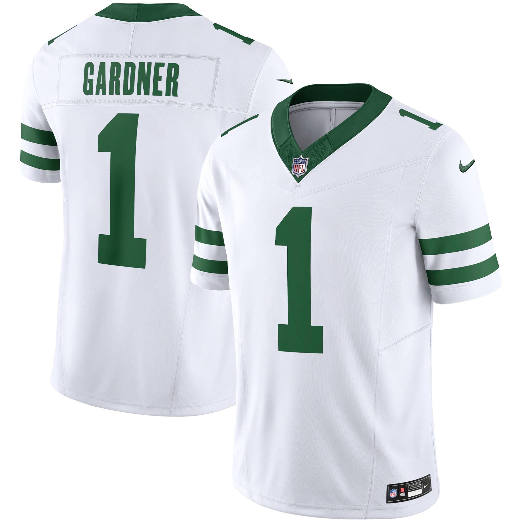 Men’s Jets Legacy Limited Jersey – All Stitched – White – Sauce Gardner