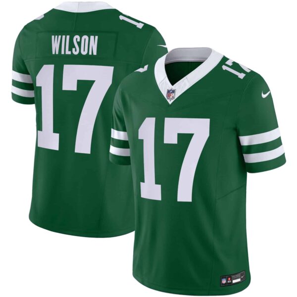 Men’s Jets Legacy Limited Jersey – All Stitched – Green – Garrett Wilson