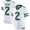 Men’s Jets Legacy Limited Jersey – All Stitched – White – Zach Wilson