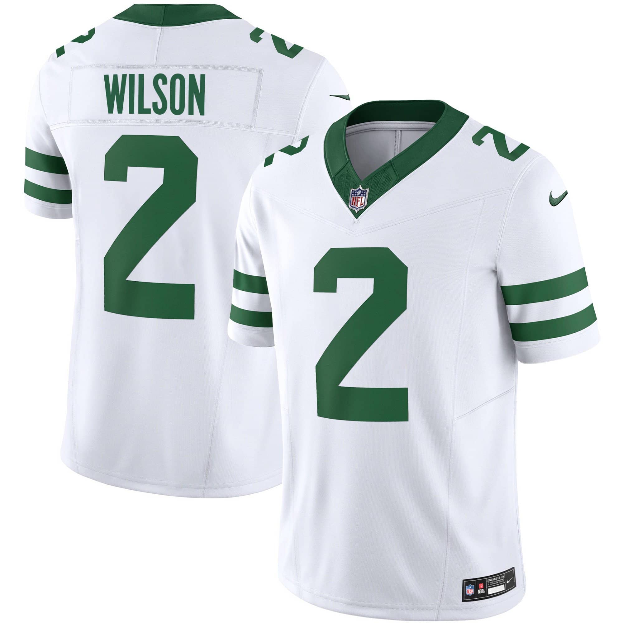 Men’s Jets Legacy Limited Jersey – All Stitched – White – Zach Wilson