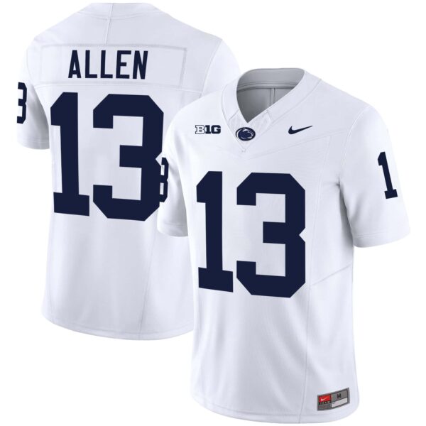 Men’s Penn State Nittany Lions Vapor Limited Jersey – All Stitched – White – Kaytron Allen