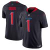 Men’s Houston Texans 2024 Vapor Limited Jersey – All Stitched – Navy Limited – Stefon Diggs