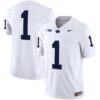 Men’s Penn State Nittany Lions Vapor Limited Jersey – All Stitched – White – #1 Team
