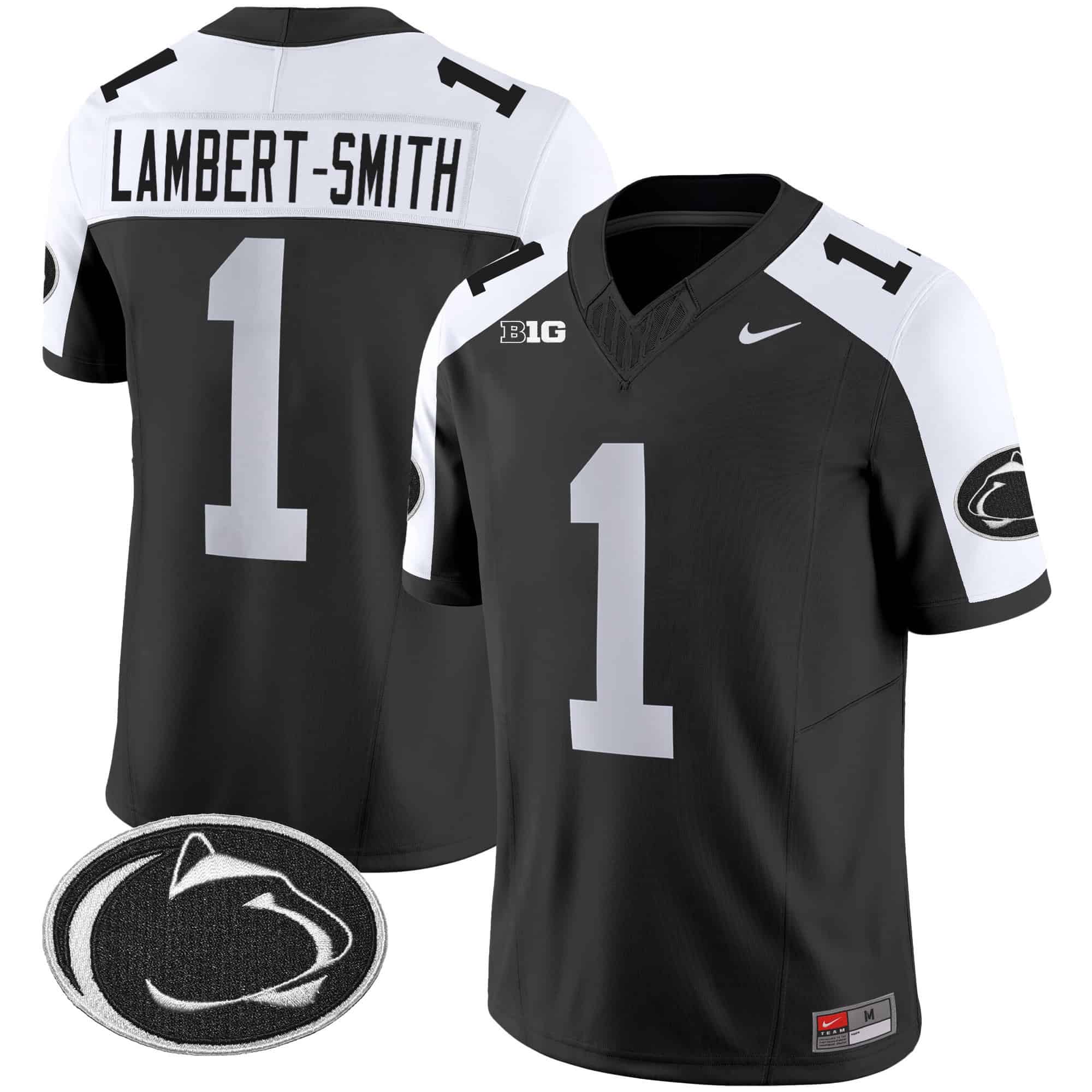 Men’s Penn State Nittany Lions Vapor Limited Jersey – All Stitched – Black Alternate – KeAndre Lambert-Smith