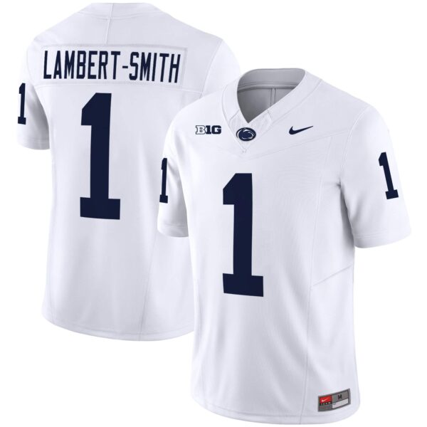 Men’s Penn State Nittany Lions Vapor Limited Jersey – All Stitched – White – KeAndre Lambert-Smith