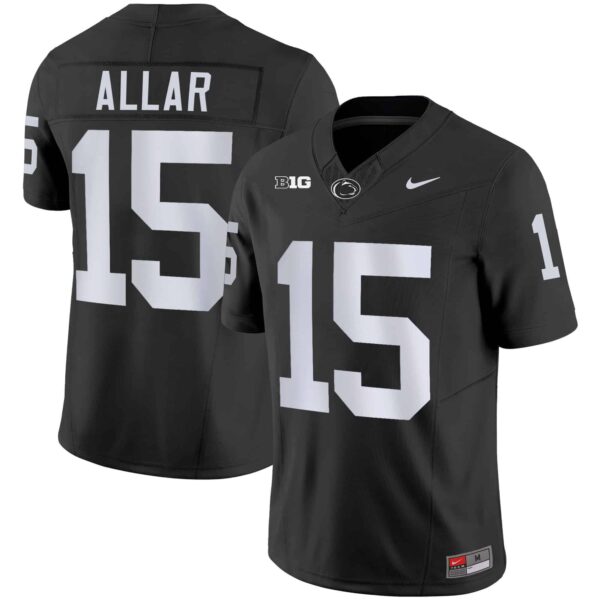 Men’s Penn State Nittany Lions Vapor Limited Jersey – All Stitched – Black – Drew Allar