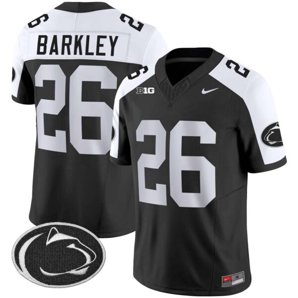 Men’s Penn State Nittany Lions Vapor Limited Jersey – All Stitched – Black Alternate – Saquon Barkley