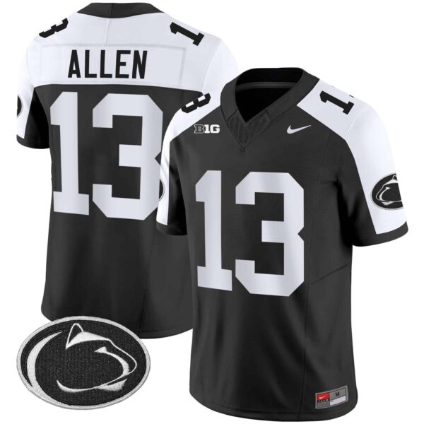 Men’s Penn State Nittany Lions Vapor Limited Jersey – All Stitched – Black Alternate – Kaytron Allen