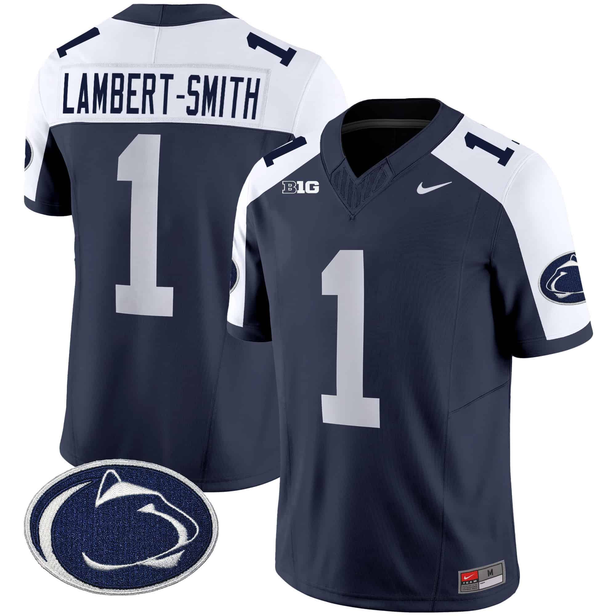 Men’s Penn State Nittany Lions Vapor Limited Jersey – All Stitched – Navy Alternate – KeAndre Lambert-Smith