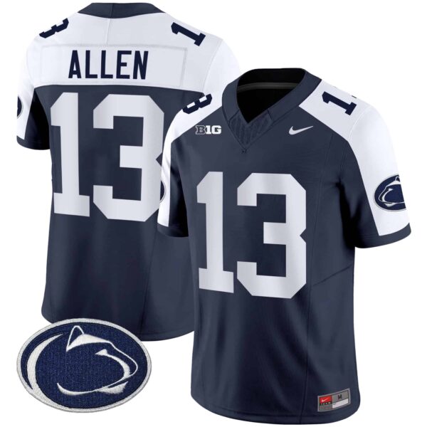 Men’s Penn State Nittany Lions Vapor Limited Jersey – All Stitched – Navy Alternate – Kaytron Allen