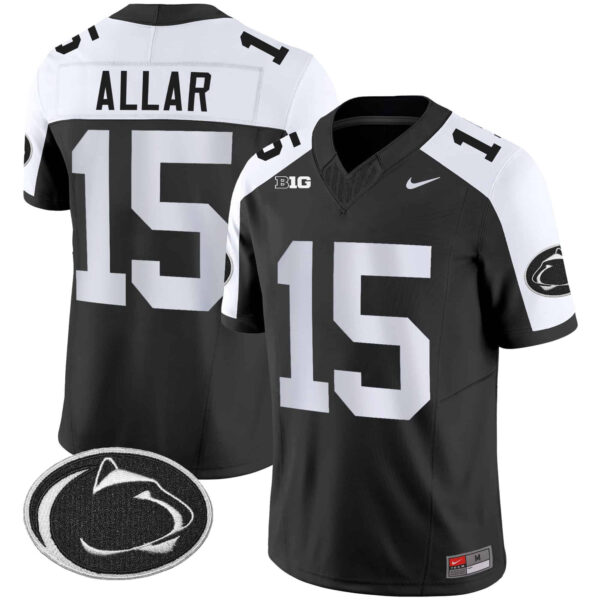 Men’s Penn State Nittany Lions Vapor Limited Jersey – All Stitched – Black Alternate – Drew Allar