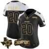 Women’s Cowboys 2023 NFC East Champions Patch Gold Vapor Jersey – All Stitched – Alternate Gold – Tony Pollard