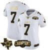 Women’s Cowboys 2023 NFC East Champions Patch Gold Vapor Jersey – All Stitched – White Gold – Trevon Diggs