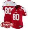 Women’s 49ers NFC West Champions Gold Trim Vapor Jersey – All Stitched – Alternate – Jerry Rice