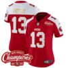 Women’s 49ers NFC West Champions Gold Trim Vapor Jersey – All Stitched – Alternate – Brock Purdy