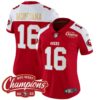 Women’s 49ers NFC West Champions Gold Trim Vapor Jersey – All Stitched – Alternate – Joe Montana